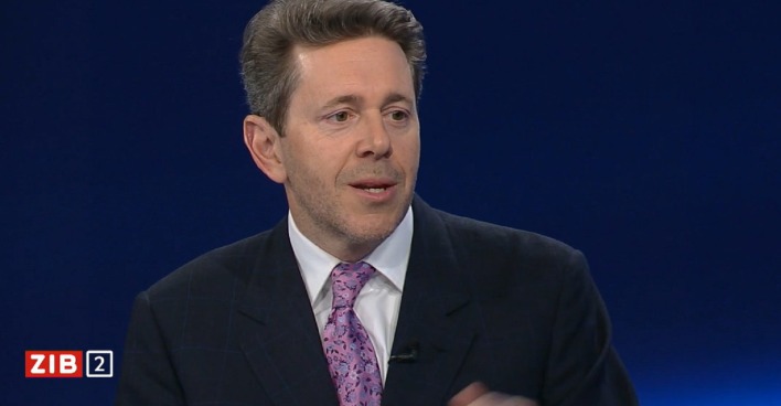 Harald Mahrer im Studio der ZIB2