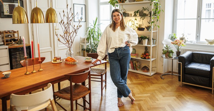 Verena Barth in ihrer Wohnung im 3. Bezirk