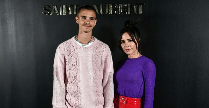 Victoria Beckham mit ihrem Sohn Romeo.