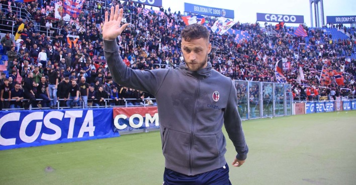 Marko Arnautovic verabschiedet sich von den Bologna-Fans
