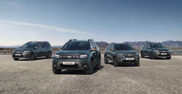 Vier Dacia Extreme Modelle