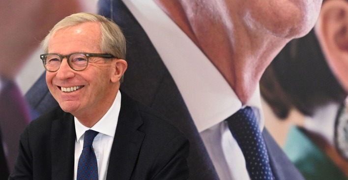 Salzburgs ÖVP-Chef Wilfried Haslauer bei einer Pressekonferenz