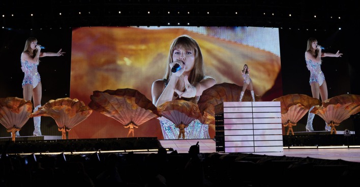 Taylor Swift bei einem ihrer Konzerte