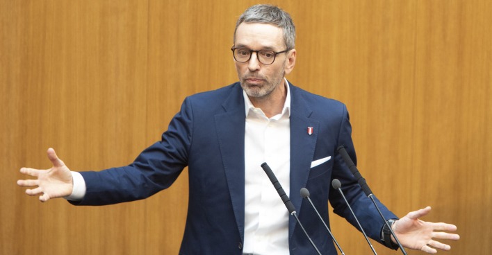 FPÖ-Chef Herbert Kickl im Rahmen einer Parlamentssitzung