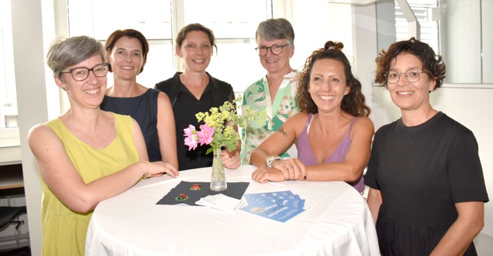 Birgit Battlogg, Dagmar Ruedl, Sandra Leissing, Reingard Fessler, Alise Böni und Claudia Längle