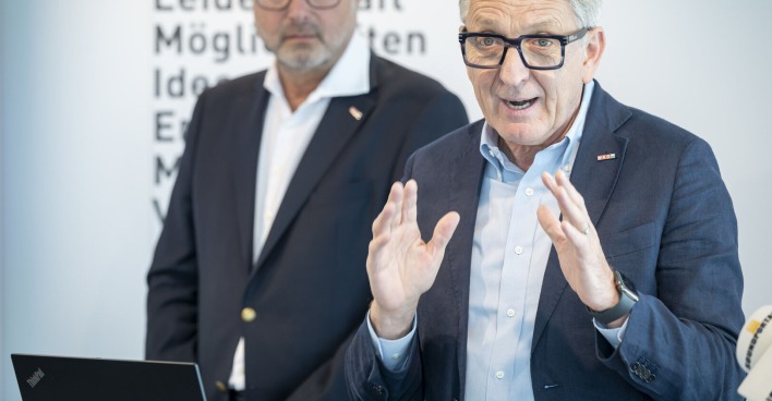 WKO Präsident Josef Herk und Direktor Karl-Heinz Dernoscheg