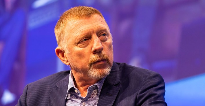 Boris Becker mit ernstem Gesichtausdruck