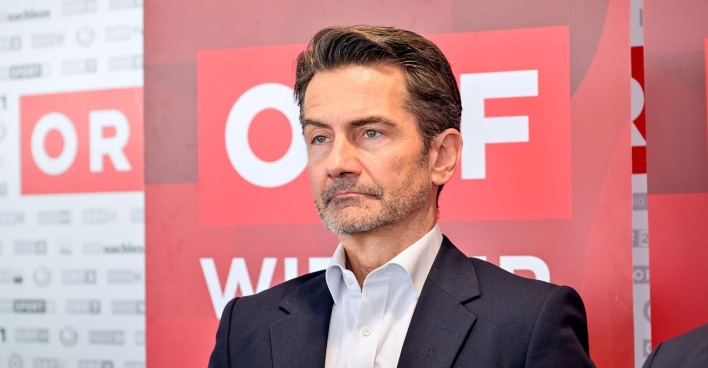 ORF-Generaldirektor Roland Weißmann im Rahmen eines Pressetermins.