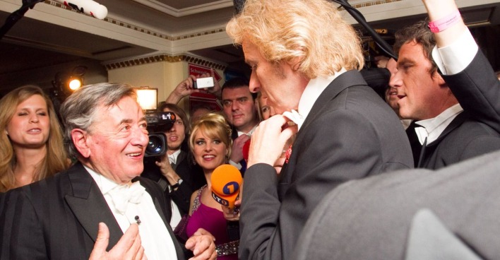 Lugner und Gottschalk 2010 beim Wiener Opernball.