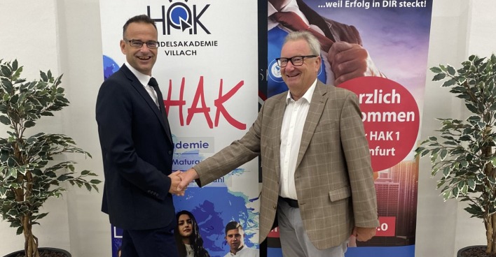 Florian Buchmayr und Franz Hudelist, HAK-Direktoren