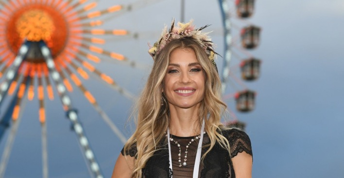 Cathy Hummels auf dem Oktoberfest