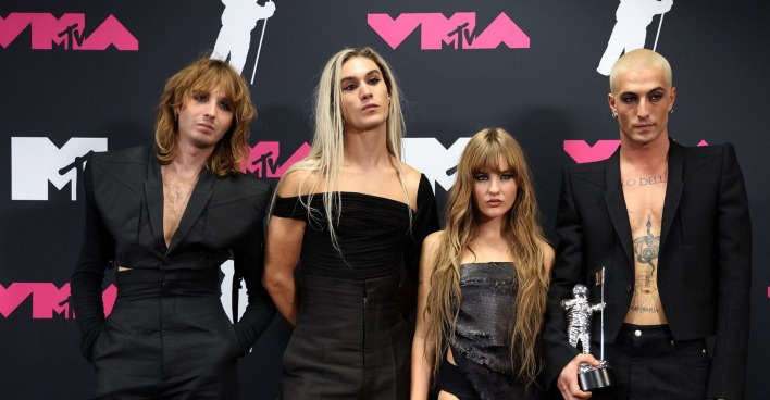 Italienische Rockband vor MTV Music Awards