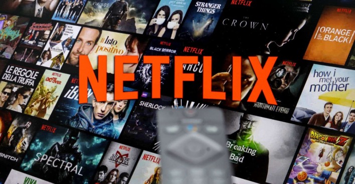 Der Streamingdienst Netflix am Fernsehen.