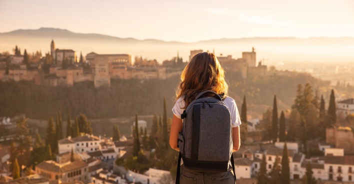 Frau reist allein durch Spanien | Credit: iStock.com/margouillatphotos