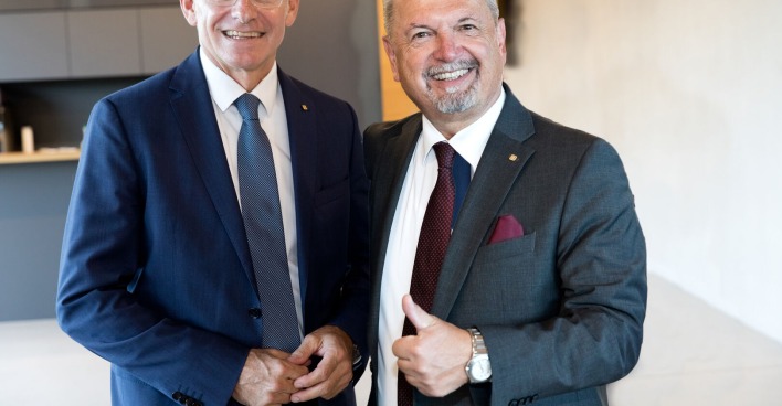 Ralph Müller, Vorstandsvorsitzender, CEO der Wiener Städtischen, und Günther Erhartmaier, Landesdirektor der Wiener Städtischen in OÖ