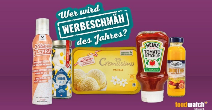 Fotomontage: Produkte, die bei der Abstimmung zur Auswahl stehen.