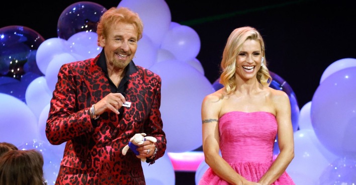 Gottschalk mit Michelle Hunziker im Jahr 2022