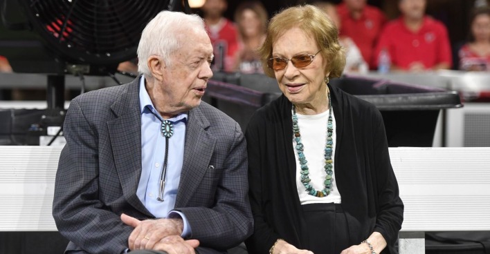Jimmy und Rosalyn Carter im Jahr 2018.