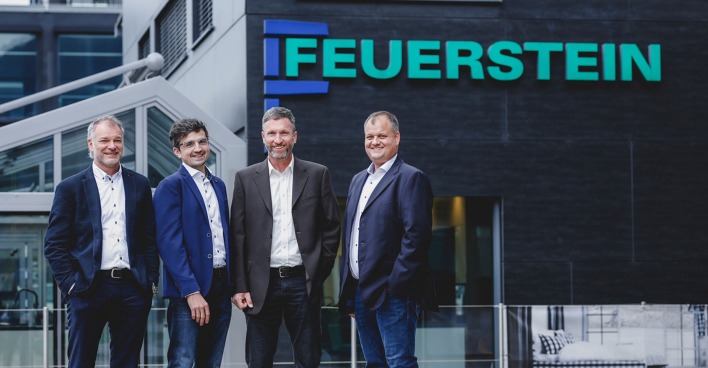 Ing. Alexander Feuertein, Ing. David Hager, Winfried Brandstätter und Ing. Thomas Feuerstein.