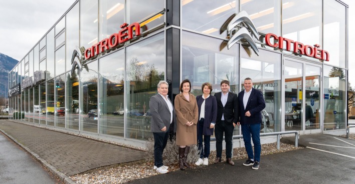 Erich Blum, Karin Seyfried, Andrea Blum, Philipp Blum, Joachim Singer v. li.