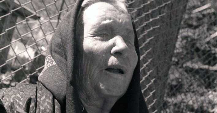 Ein altes Bild der bulgarischen Seherin Baba Wanga.