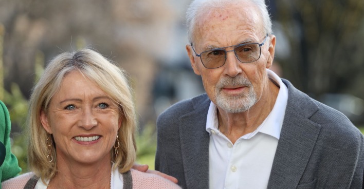 Franz Beckenbauer und seine Frau Heidi.