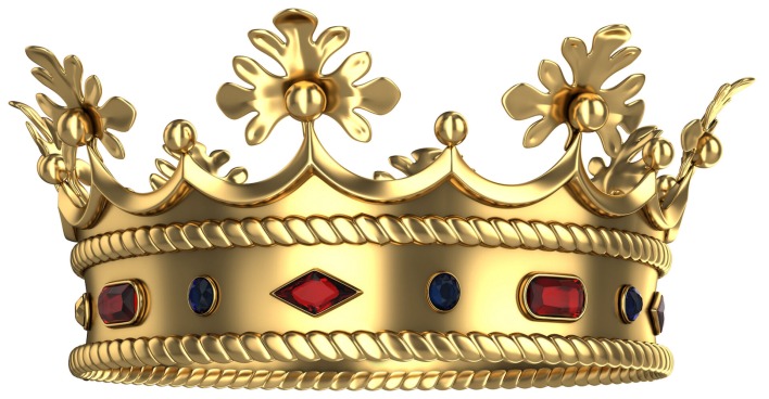 stilisierte Krone mit roten Edelsteinen | Credit: www.istock.com/Sashkinw