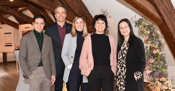 Raphael Sturm (Manuel Paul Photografie), Obmann Clemens Seewald &amp; Anna Hecht  (WG Götzis), Ulrike Müller (Freie Traurednerin) Gabi Micheluzzi (Hochzeitsfeen).