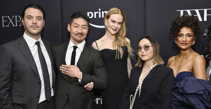 Nicole Kidman mit Schauspielkollegen.