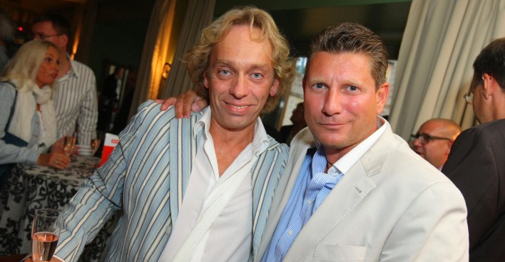Volker Grohskopf und Wolfgang "Fifi" Pissecker bei einer Veranstaltung.
