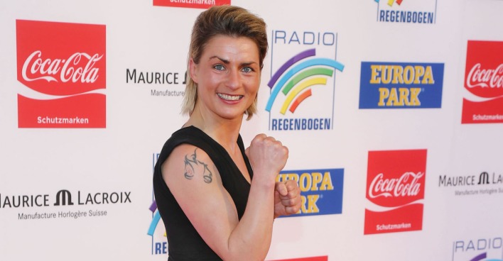 Alesia Graf bei einer Veranstaltung.
