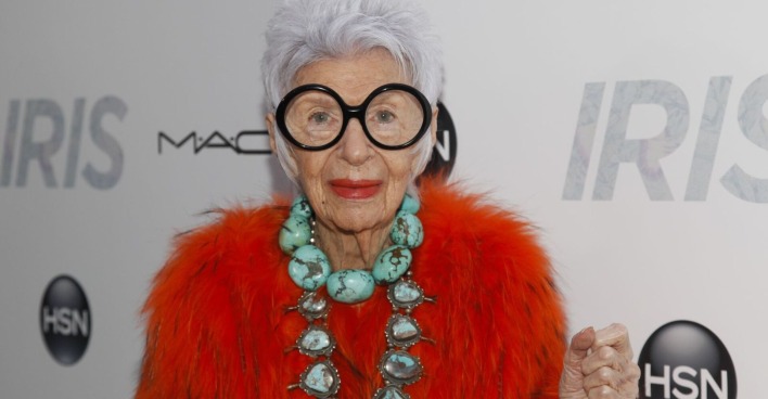 Iris Apfel bei der Premiere des Dokumentarfilms "Iris".