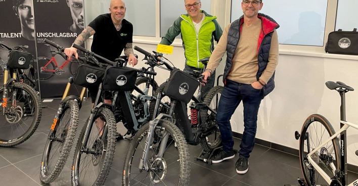 Fachberatung von Malin- 2Rad-Profi Thomas  Theuermann für die radbegeisterten Besucher.