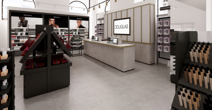 Ein eingerichteter Beautystore