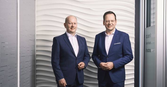 Gesamtvorstand der HYPO Oberösterreich: Thomas Wolfsgruber und Klaus Kumpfmüller