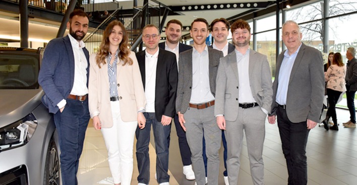 Team Dornbirn: Leandros Tsohataridis, Johanna Häusler, Christian Gunz, Sebastian Büchel, Michael Winder, Robert Türtscher, Manuel Melcher, GF Markus Spiegel