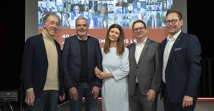 Franz Josef Köb, Johannes Schmidle, Marion Flatz-Mäser, Georg Fabjan und Markus Klement (v. li.)