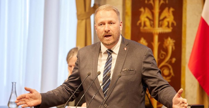 FPÖ-Bundesrat Markus Leinfellner im Rahmen einer Sitzung des Bundesarats