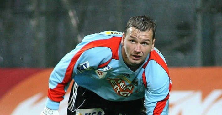 Georg Koch steht als Goalie für Rapid im Tor