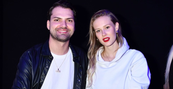 Jimmy Blue Ochsenknecht und seine Partnerin Laura Marie Geissler.
