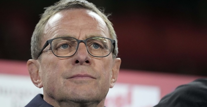 Ralf Rangnick in Großaufnahme