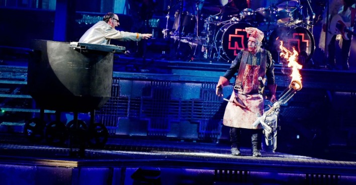 Bühnenshow von Rammstein