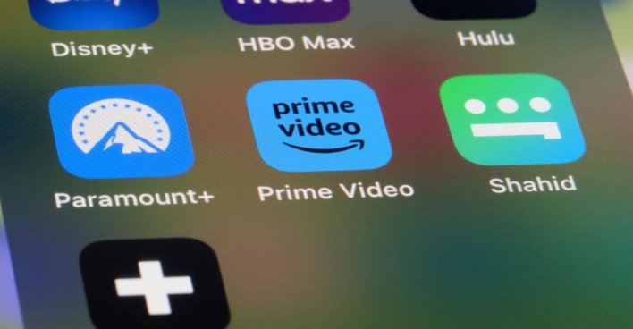 Amazon Prime-App auf einen Smartphone.