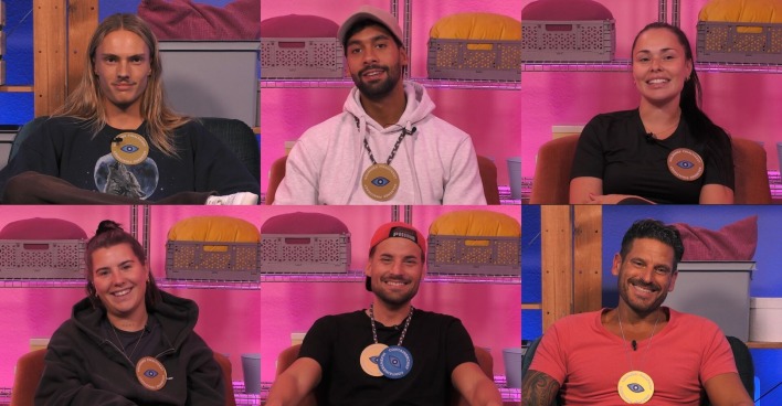 Die Big Brother Finalisten im Big Brother Container.