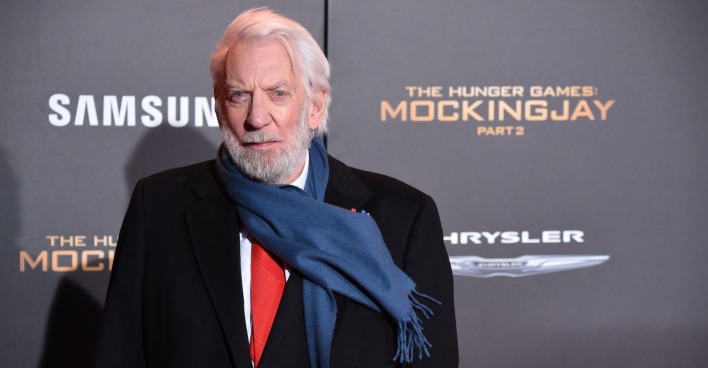 Donald Sutherland bei einer Filmpremiere.