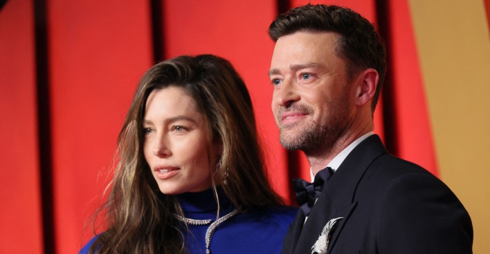 Justin Timberlake und Jessica Biel auf dem Red Carpet.