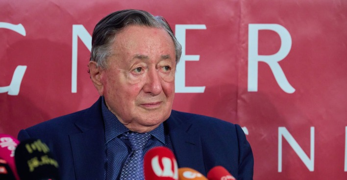 Richard Lugner bei einer Pressekonferenz in Wien.