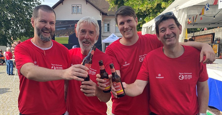 Aleksander Milojevic (Taube), Armin Wille (Organisator),  Dominic Mayer (Hörnlingen) &amp; Roland Vith (Rankweiler Hof)