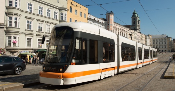 Straßenbahn Hauptplatz Linz