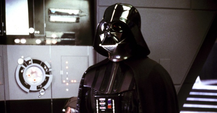 Darth Vader in Star Wars.